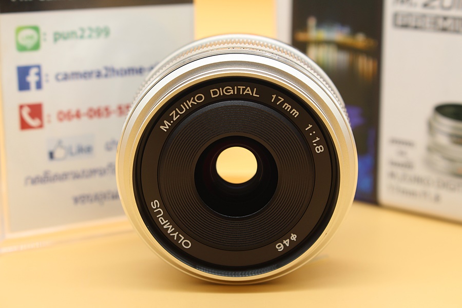 ขาย Lens Olympus M.Zuiko Digital 17mm F/1.8 (สีเงิน) สภาพสวยใหม่มาก ไร้ฝ้า รา อดีตประกันศูนย์ อุปกรณ์ครบกล่อง  อุปกรณ์และรายละเอียดของสินค้า 1.Lens Olympus